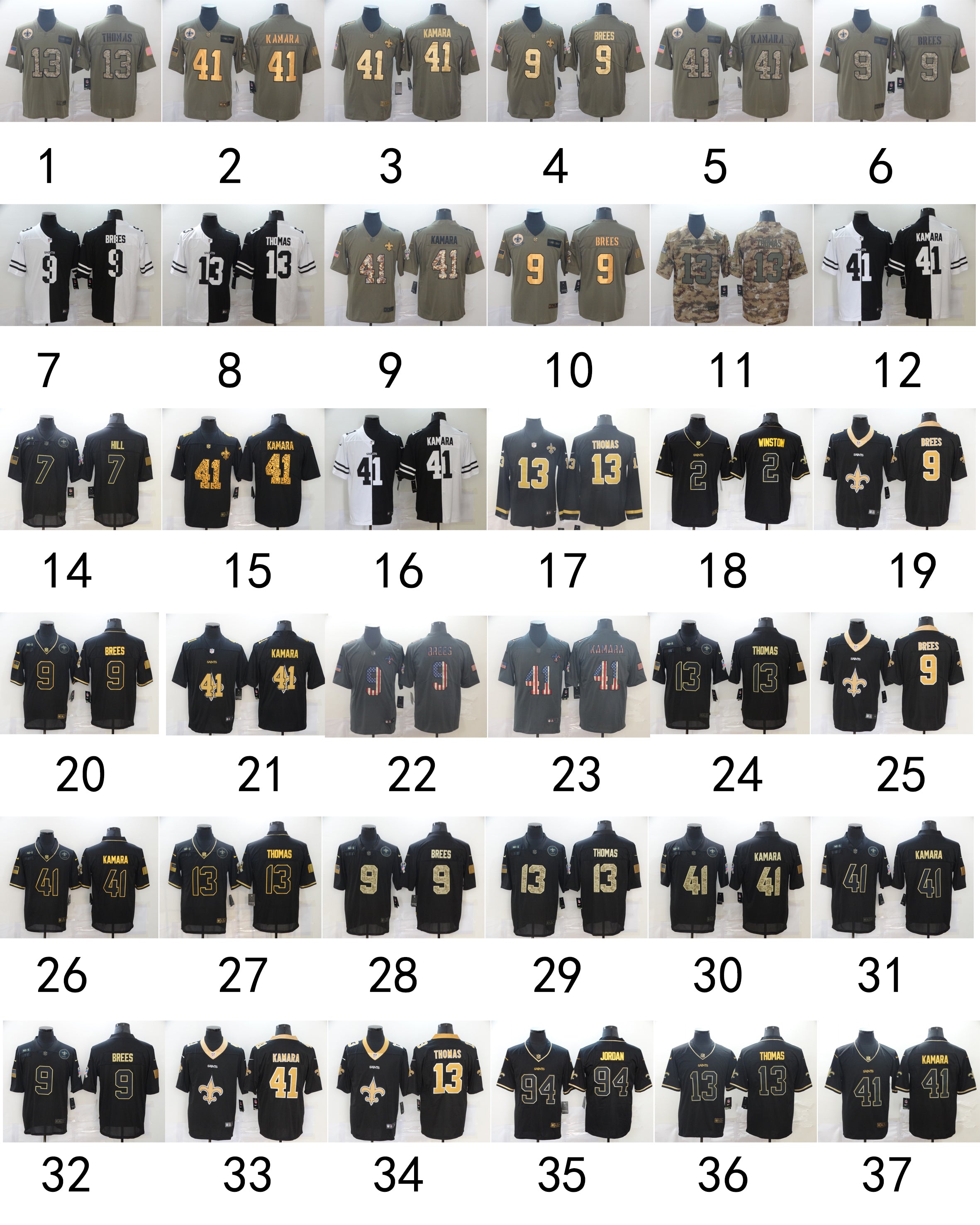 Size  L--XL-- New Orleans Saints Jersey Part 2