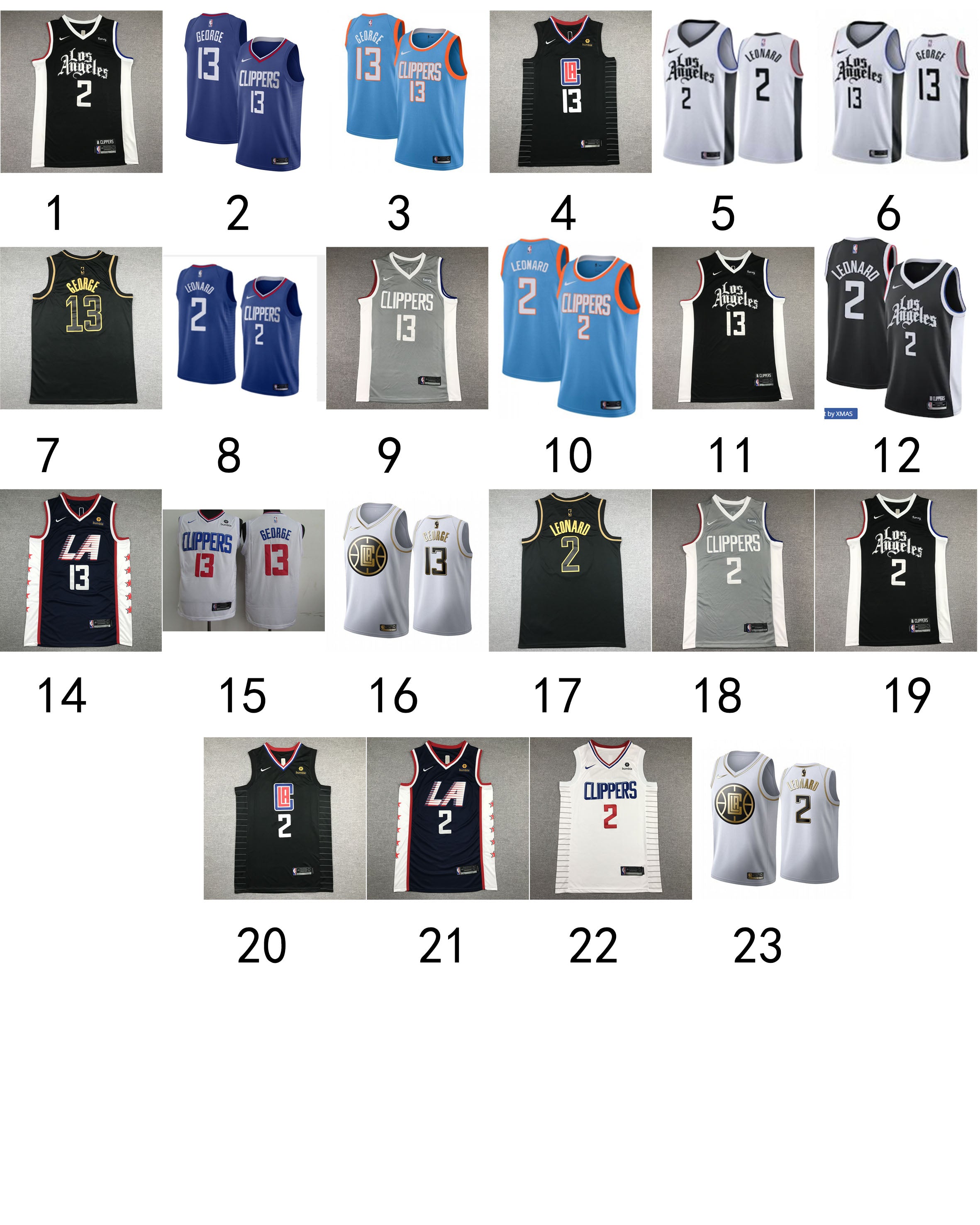 Size :S-M-L-Los Angeles Clippers Jersey