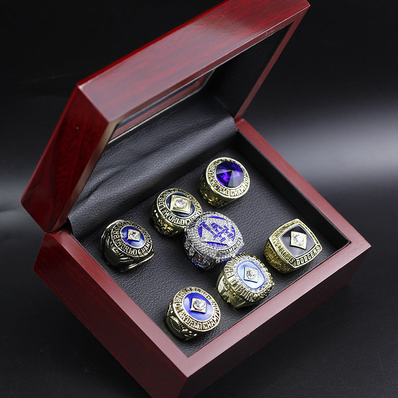 1959 1955 1963 1965 1981 1988 2020 （Whole player name )LA World Series Rings Set with Box