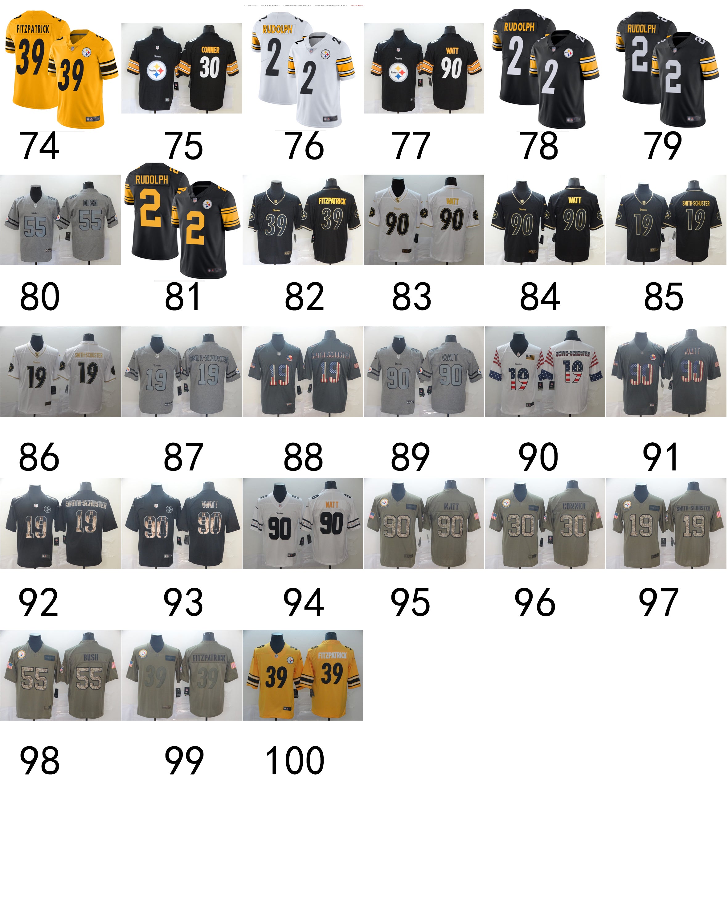 Size XL--- Pittsburgh Steelers Jersey Part 1