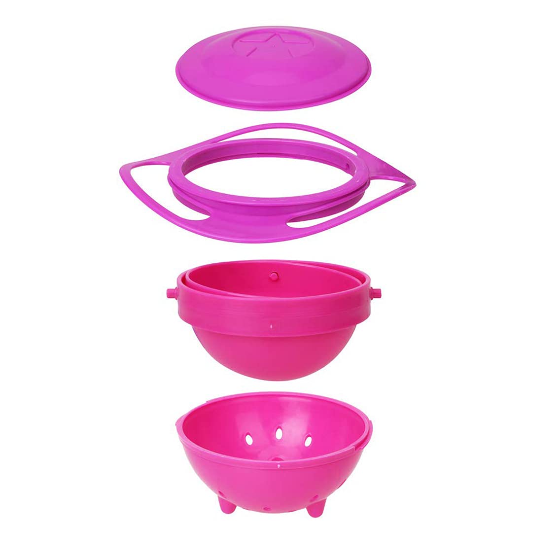 XP-035 Universal Gyro Bowl Children Rotary Balance Magic Bowl 360 Rotate Spill-Proof Bowl Spill Resistant Gyro Bowl