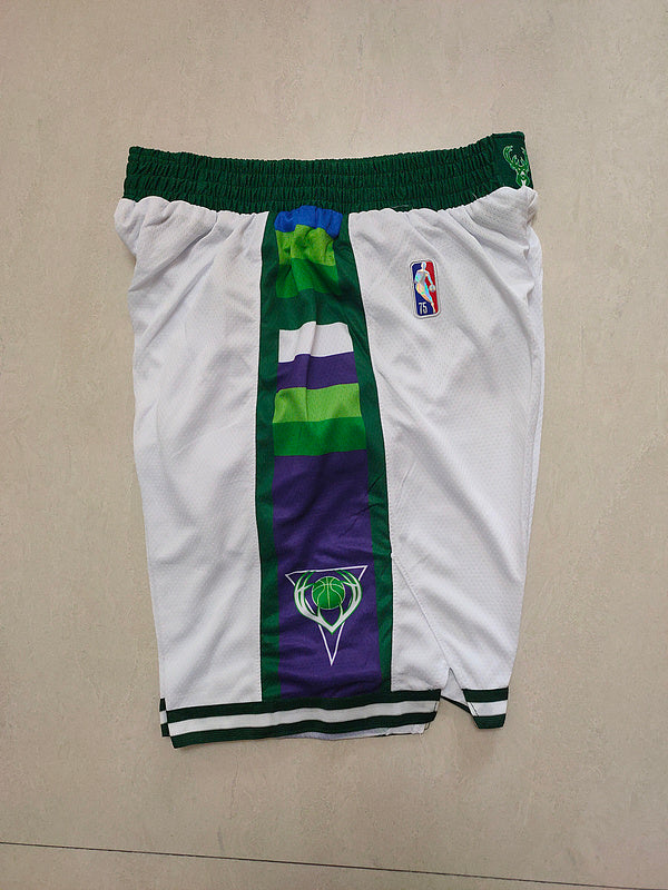 Shorts Size :S-M-L-XL-XXL-3XL --milwaukee bucks player Bucks Shorts