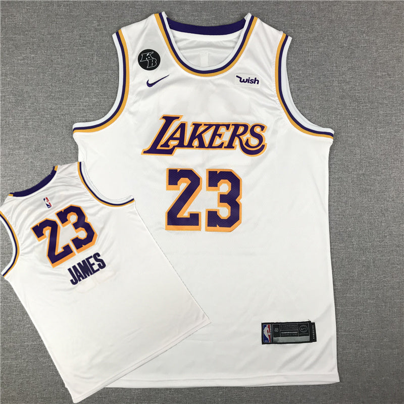 Size :S Lakers KB logo 2021 Mens basketball player 23 james lakers jersey 32 Johnson 15 Reaves 0 Westbrook 03 Davis