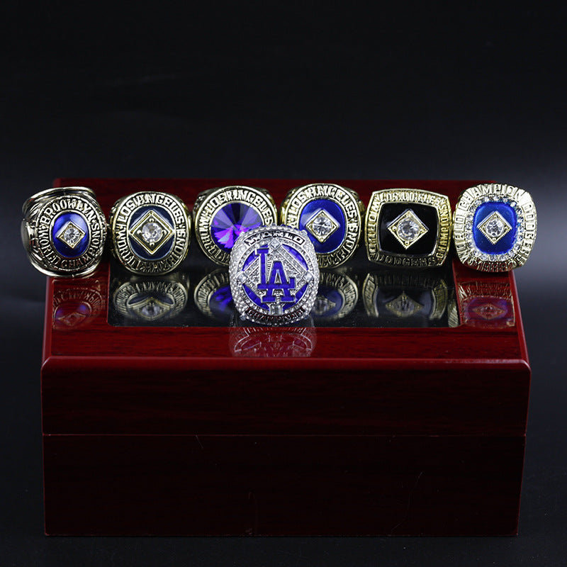 1959 1955 1963 1965 1981 1988 2020 （Whole player name )LA World Series Rings Set with Box