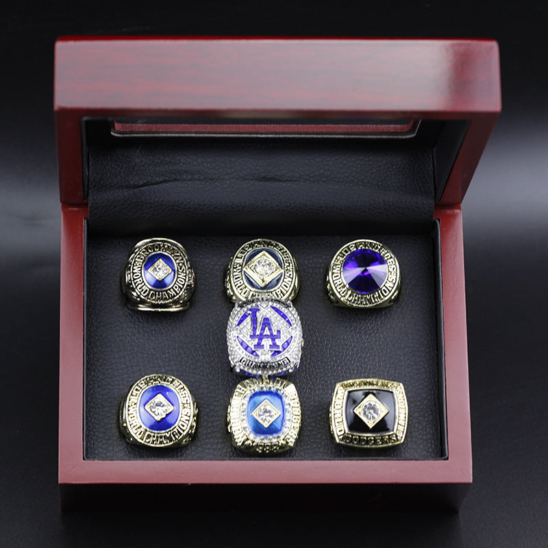 1959 1955 1963 1965 1981 1988 2020 （Whole player name )LA World Series Rings Set with Box