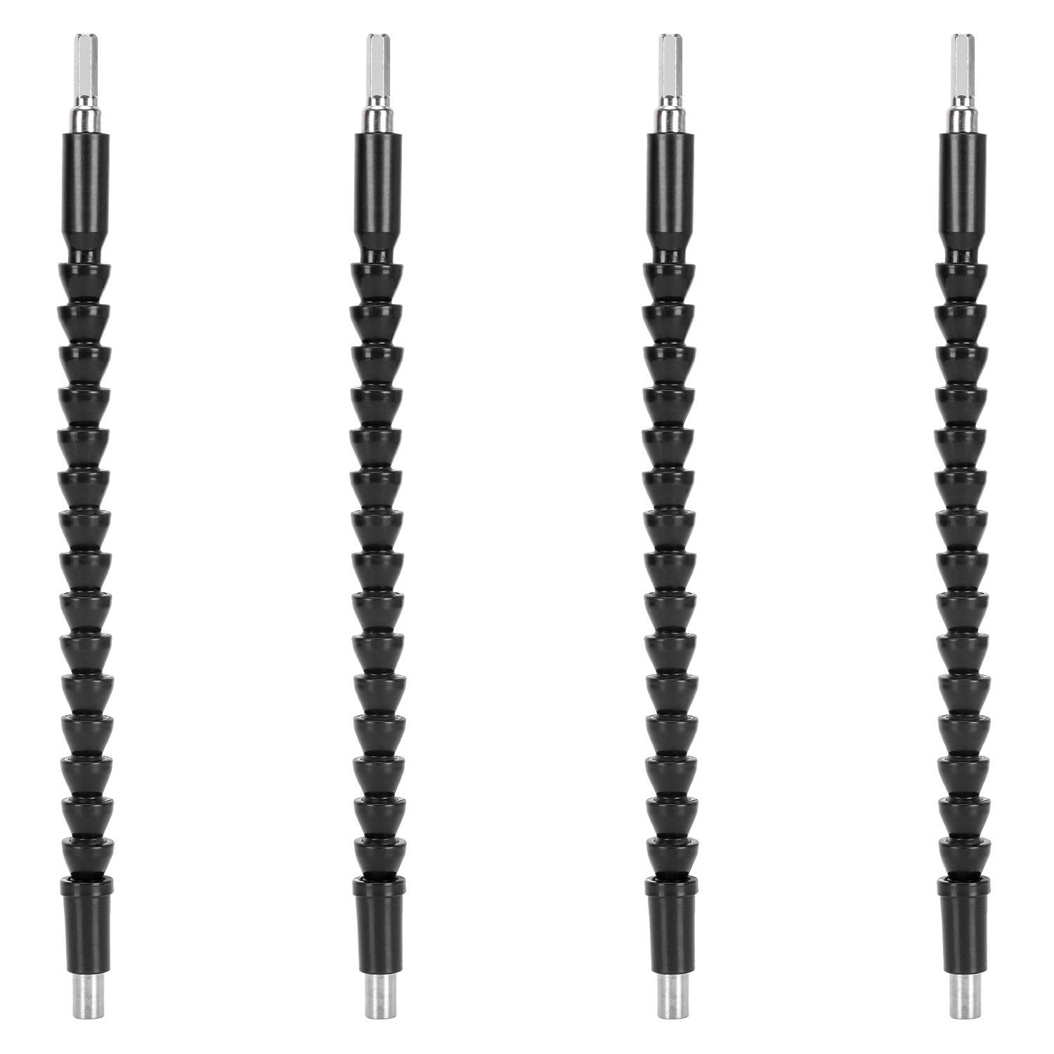 Flexible Drill Bit Extension  Magnetic Hex Soft Shaft 11.6 inch Flexible Screwdriver Extension for Connect