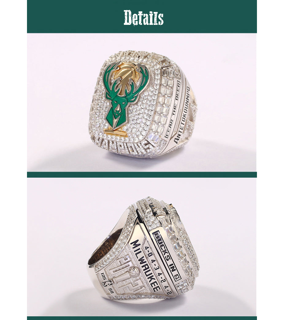 NBA 2021 Milwaukee Bucks championship rings