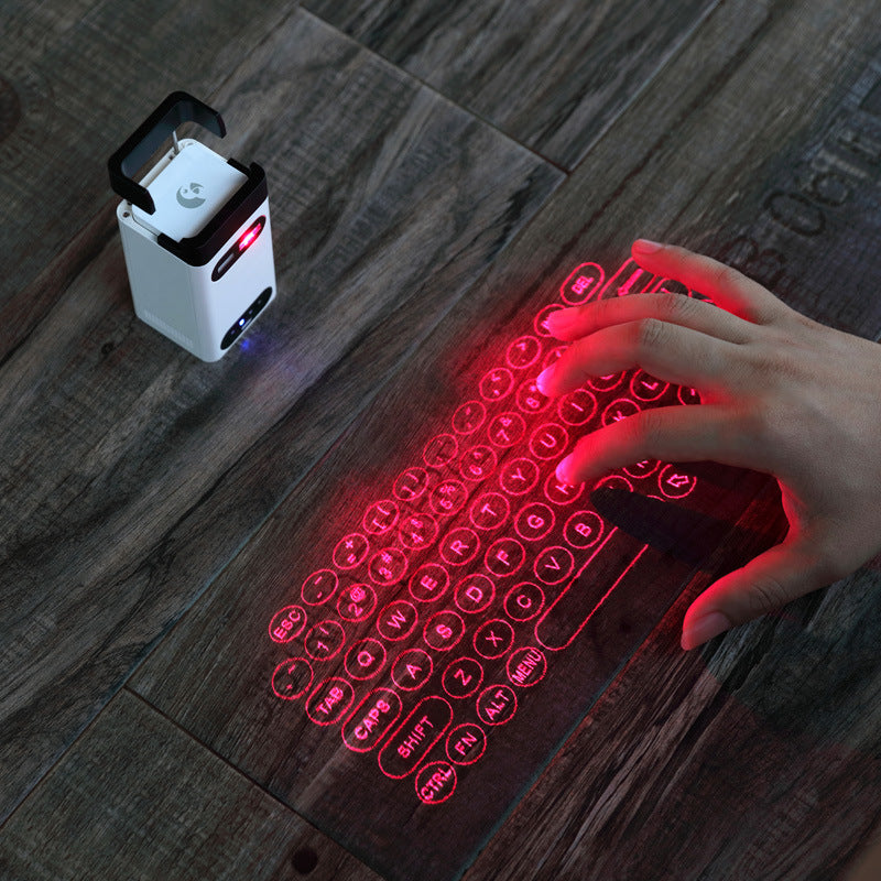 XP-013 Laser Keyboard Projector, Bluetooth Virtual Keyboard Computer Accessories Projection Keyboard for iPhone, Holographic Keyboard iPad, Infrared Mac, Laser Wireless Keyboard