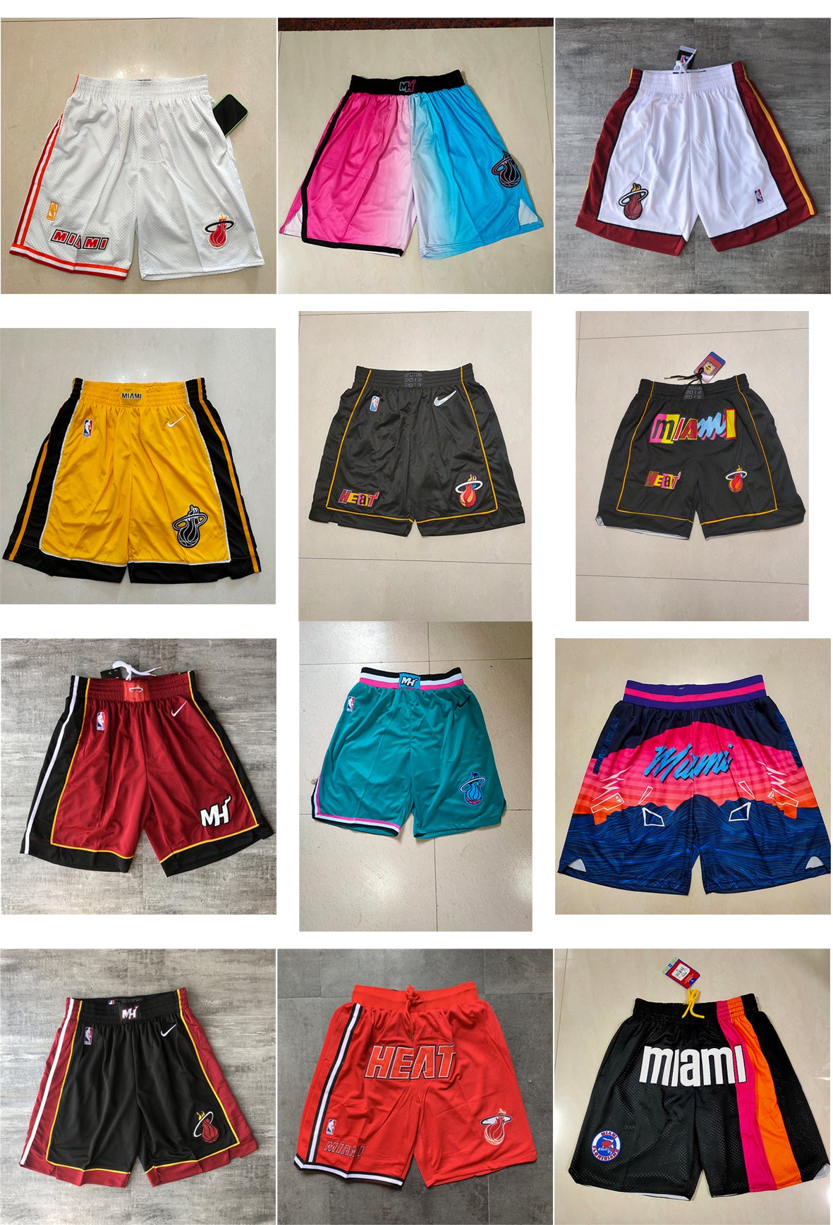 Size :S-M-L-XL-XXL-3XL--Miami heat shorts