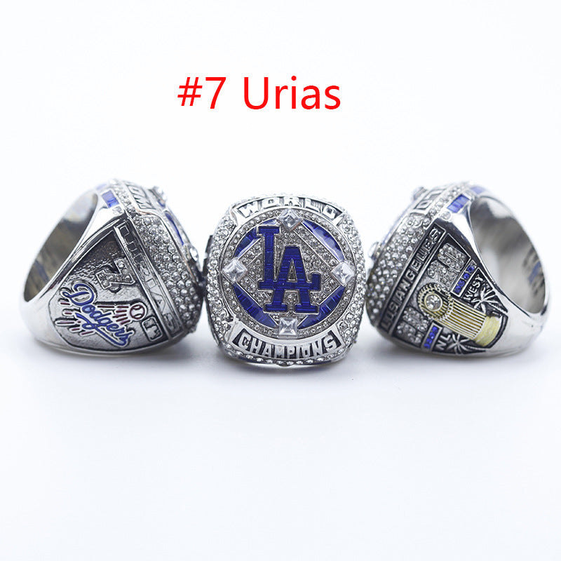 1959 1955 1963 1965 1981 1988 2020 （Whole player name )LA World Series Rings Set with Box