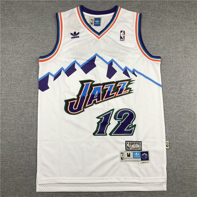 Size :S-M-L-XL--XXL - 45 donovan mitchell 12 john stockton utah jazz purple mountain jersey