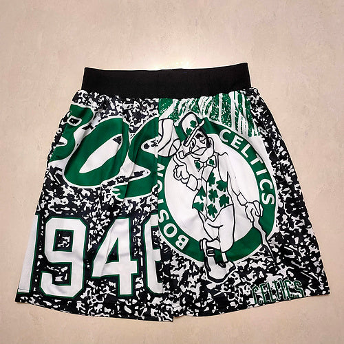 Size :S-M-L-XL-XXL-3XL---Basketball Boston Celtic Shorts