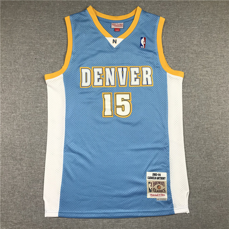 Size :S-M-L-XL- dropshipping 2021 Player 1 michael porter jr 15 carmelo anthony denver nuggets rainbow city jersey