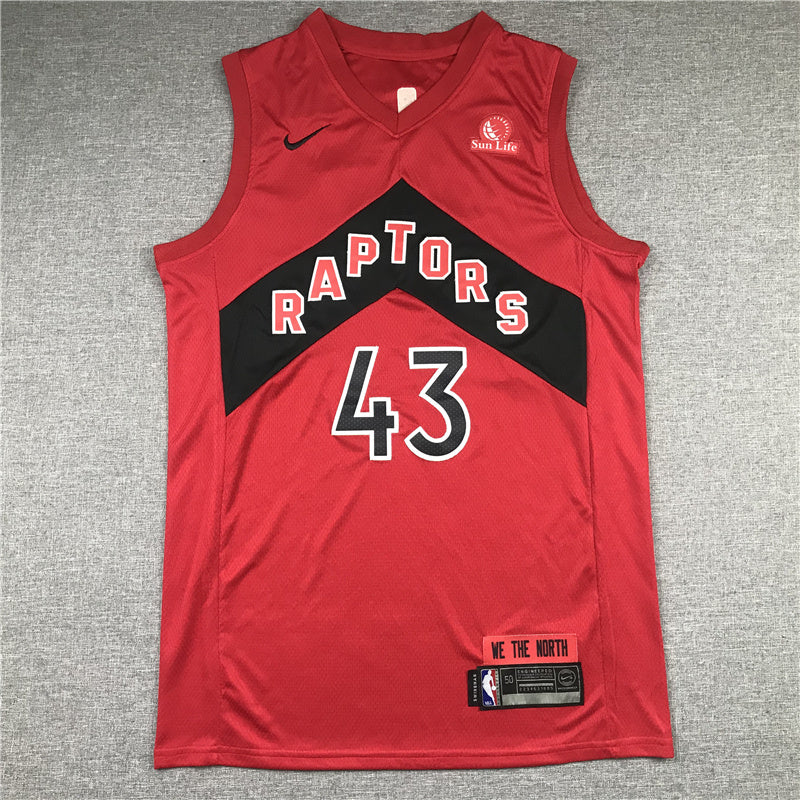 Size :Ｓ-M--Toronto Raptors Edition #23 FRED VANVLEET #43 PASCAL SIAKAM #4 SCOTTIE BARNES