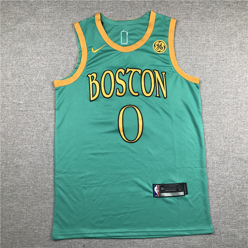 Size :Ｓ---Basketball Boston Celtic new jersey 00 Jayson Tatum white black 07 Jaylen brown