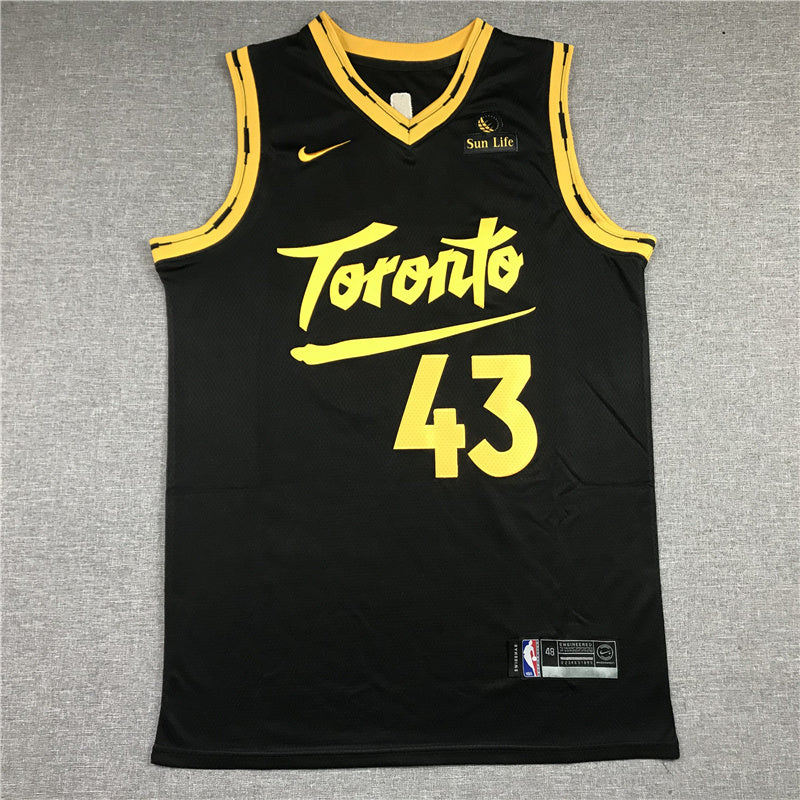 Size :Ｓ-M--Toronto Raptors Edition #23 FRED VANVLEET #43 PASCAL SIAKAM #4 SCOTTIE BARNES