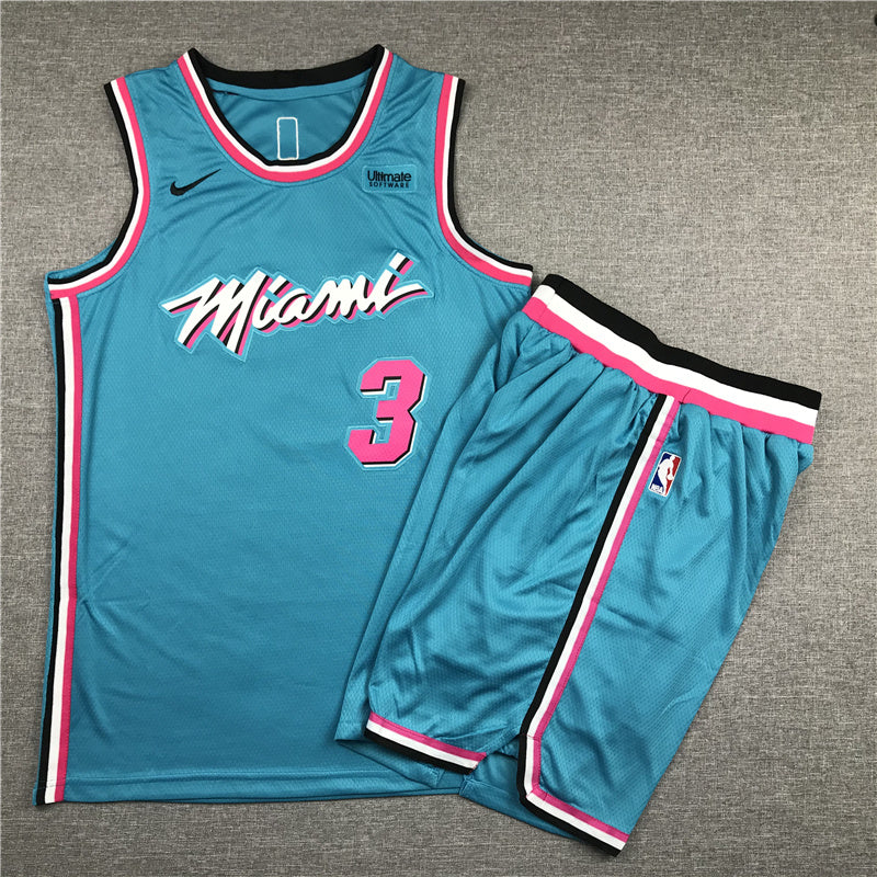 Size :S-M-L --13 bam Adebayo 03 Dwyane wade 22 jimmy butler Miami heat basketball vice jersey