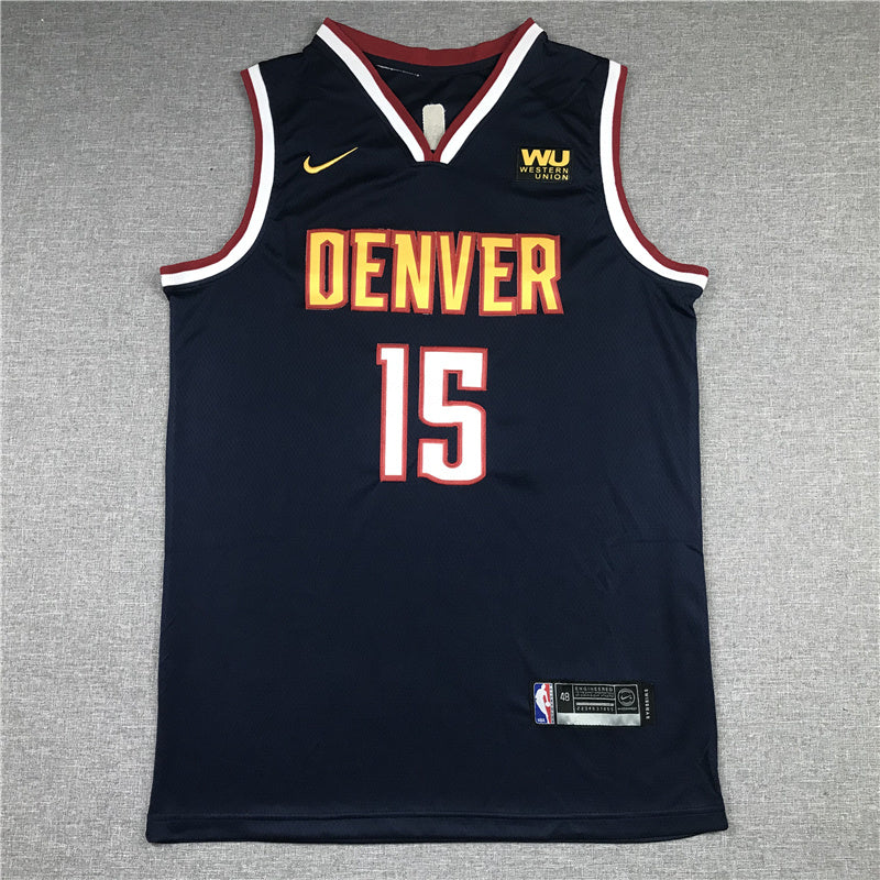 Size :S-M-L-XL- dropshipping 2021 Player 1 michael porter jr 15 carmelo anthony denver nuggets rainbow city jersey