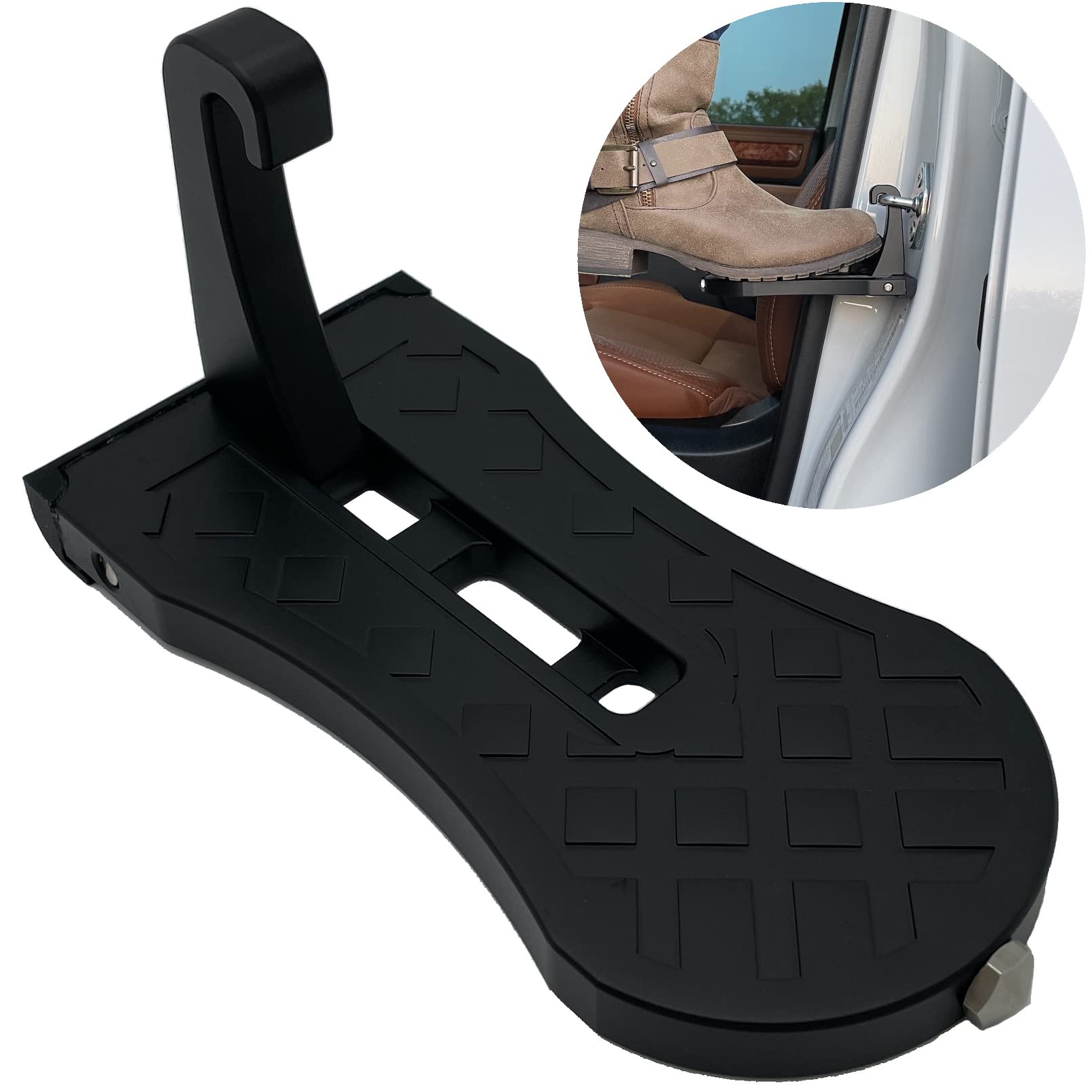 XP-014 Car Multi-Functional Latch Door Step, Glass Breaker Safety Hammer, Easy Roof Access, Compact and Foldable