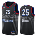 Size :Ｓ-M-L  --Philadelphia 76ers jersey Dropshipping mens basketball sixer city 25 ben simmons 76ers