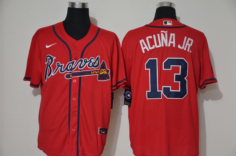 Size S--M--L--XL--XXL--3XL  MLB Atlanta Braves Jersey