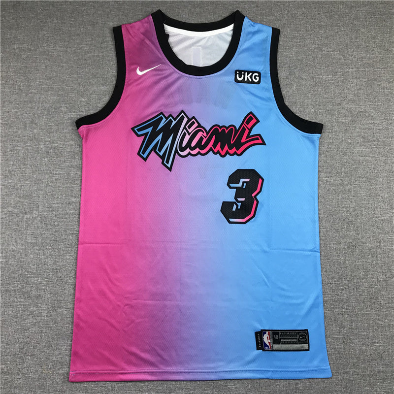 Size :S-M-L --13 bam Adebayo 03 Dwyane wade 22 jimmy butler Miami heat basketball vice jersey