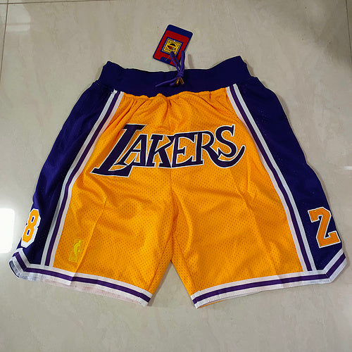 Size :S-M---Lakers Jersey Shorts