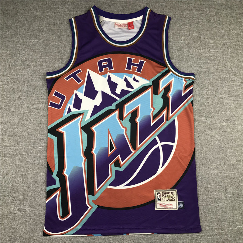 Size :S-M-L-XL--XXL - 45 donovan mitchell 12 john stockton utah jazz purple mountain jersey