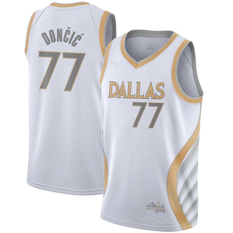 Size :S-M-L-XL--XXL -  dropshipping 77 Doncic 41 Nowitzki Dallas mavericks jersey basketball