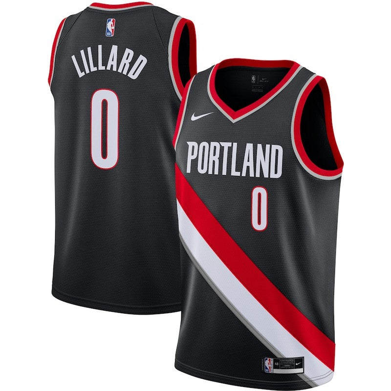 Size :S-M-L-XL--XXL -Basketball Trail Blazers Portland Damian Lillard USA jersey