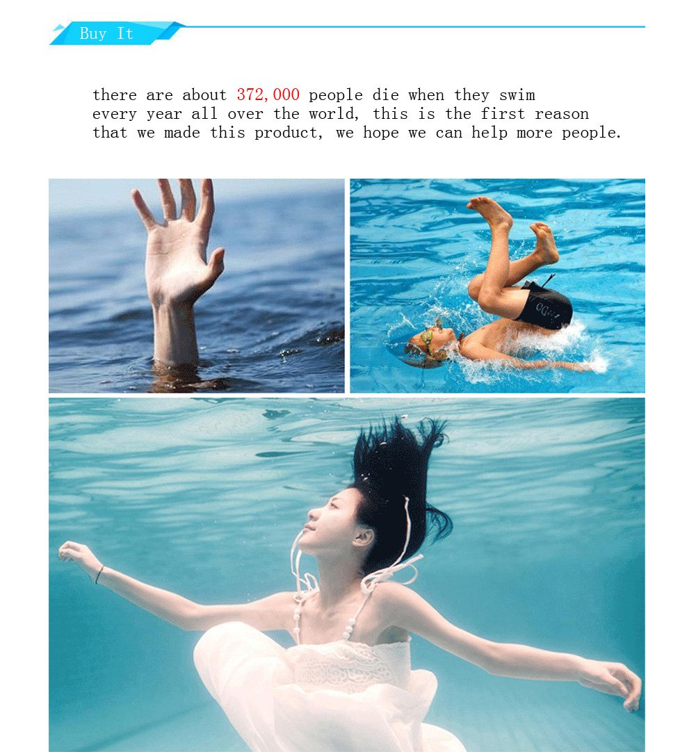 XP-022 Anti Drowning Swim Bracelet  Safety Device Lifesaving Rescue Waistband for Adults and Kids Bracelet