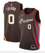 Size :S-M-L-XL--XXL -Basketball Trail Blazers Portland Damian Lillard USA jersey