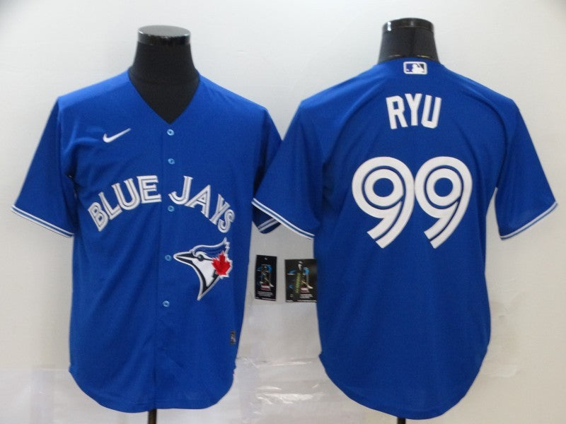 Size S--M--L--XL--XXL--3XL  MLB Toronto Blue Jays Jersey