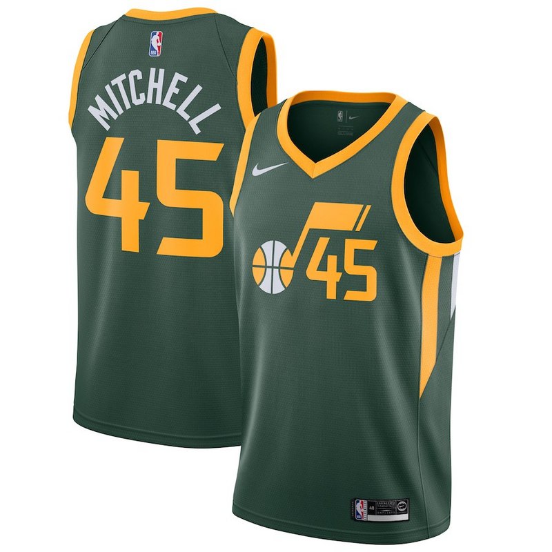 Size :S-M-L-XL--XXL - 45 donovan mitchell 12 john stockton utah jazz purple mountain jersey