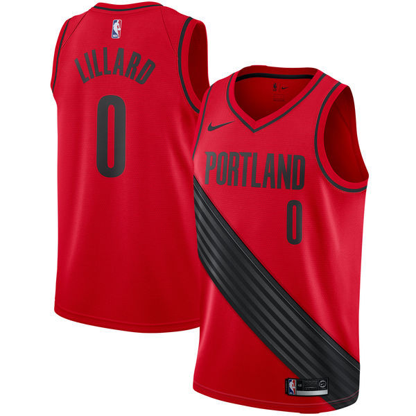 Size :S-M-L-XL--XXL -Basketball Trail Blazers Portland Damian Lillard USA jersey