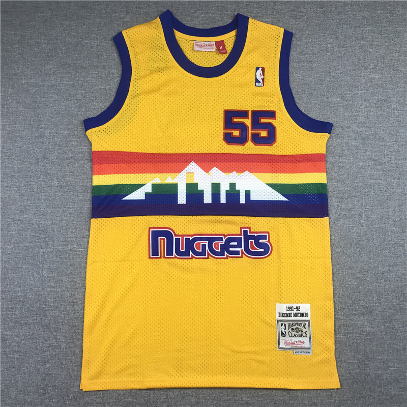 Size :S-M-L-XL- dropshipping 2021 Player 1 michael porter jr 15 carmelo anthony denver nuggets rainbow city jersey