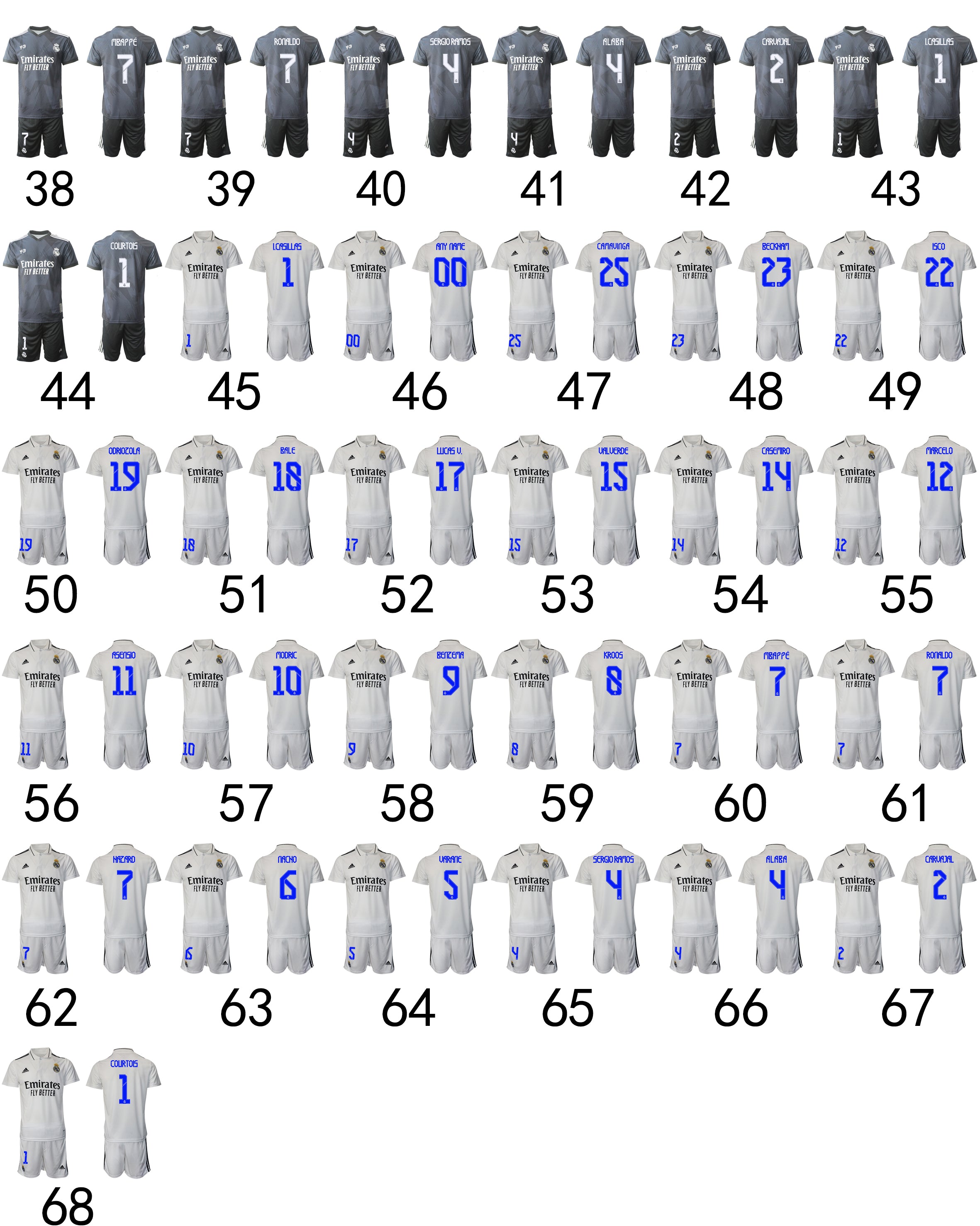 Size：XXL--  Club Real Madrid CF Jersey Suit Set 22~23,Part 1