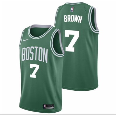 Size :Ｓ---Basketball Boston Celtic new jersey 00 Jayson Tatum white black 07 Jaylen brown