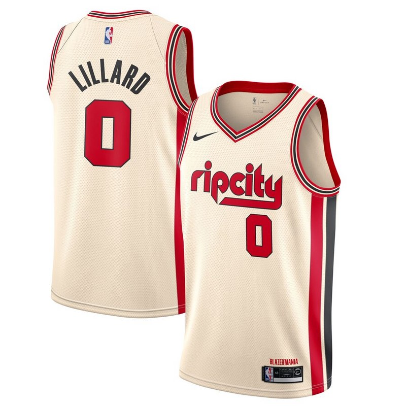 Size :S-M-L-XL--XXL -Basketball Trail Blazers Portland Damian Lillard USA jersey