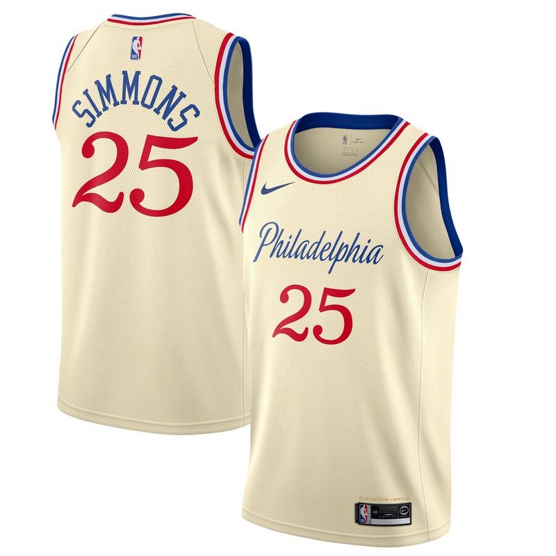 Size :Ｓ-M-L  --Philadelphia 76ers jersey Dropshipping mens basketball sixer city 25 ben simmons 76ers