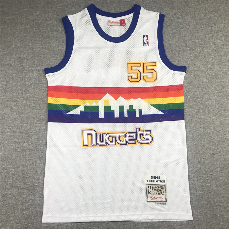 Size :S-M-L-XL- dropshipping 2021 Player 1 michael porter jr 15 carmelo anthony denver nuggets rainbow city jersey