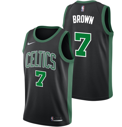 Size :Ｓ---Basketball Boston Celtic new jersey 00 Jayson Tatum white black 07 Jaylen brown