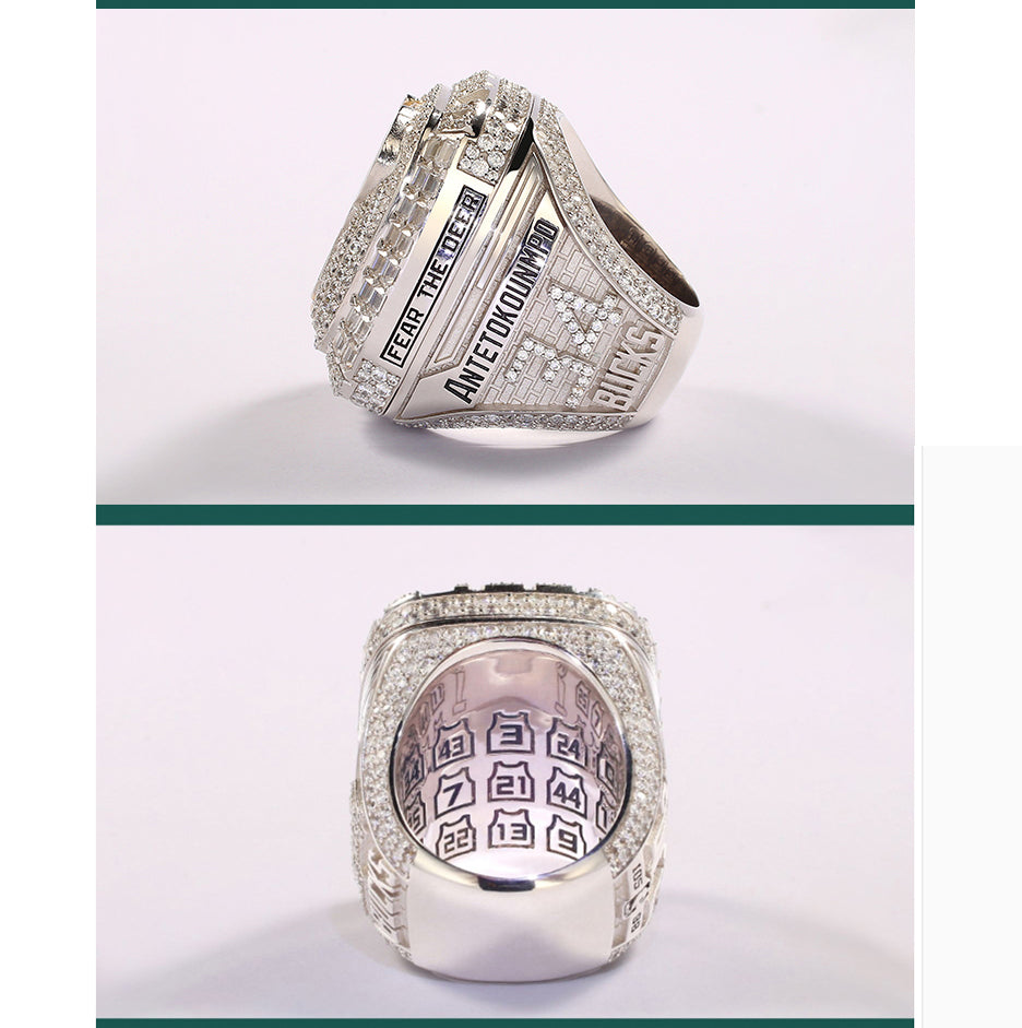 NBA 2021 Milwaukee Bucks championship rings