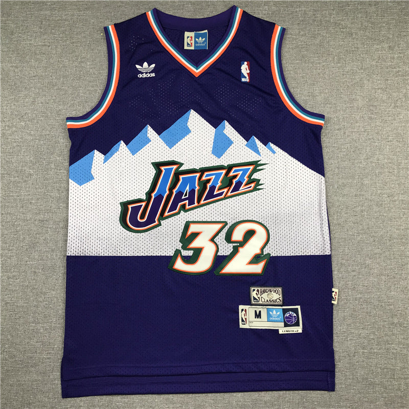 Size :S-M-L-XL--XXL - 45 donovan mitchell 12 john stockton utah jazz purple mountain jersey