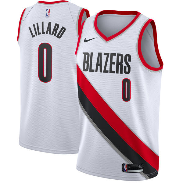 Size :S-M-L-XL--XXL -Basketball Trail Blazers Portland Damian Lillard USA jersey