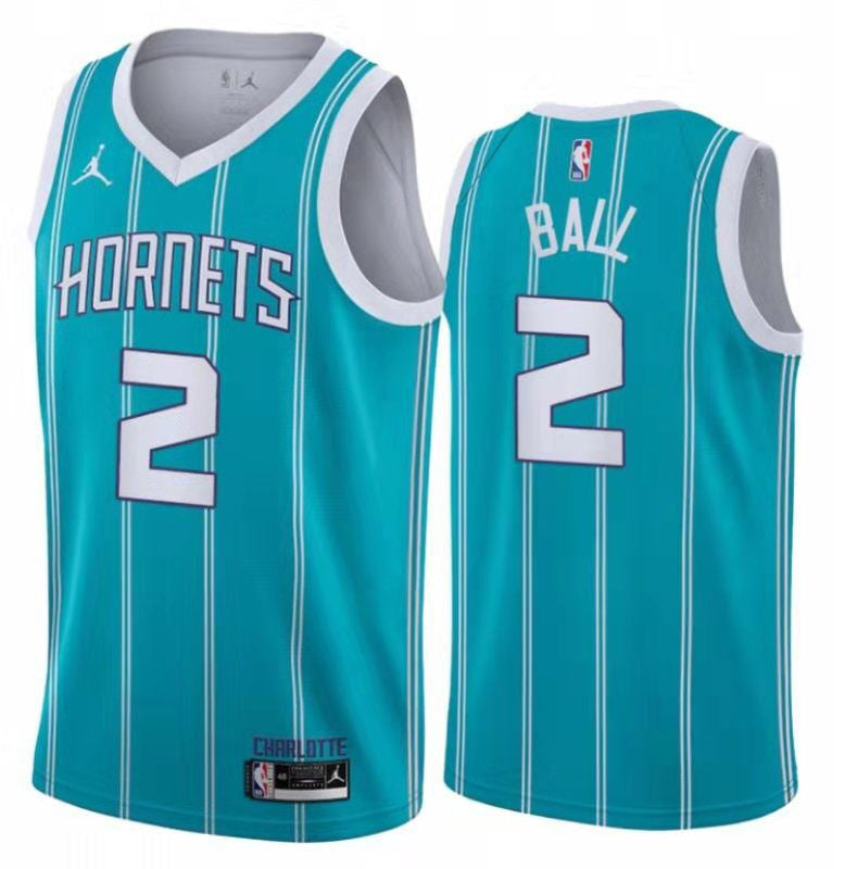 Size :S-M-L-XL--XXL -- CITY EDITION dropshipping charlotte hornets 02 Ball 00 Bridges 04 Thomas jersey