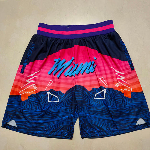 Size :S-M-L-XL-XXL-3XL--Miami heat shorts