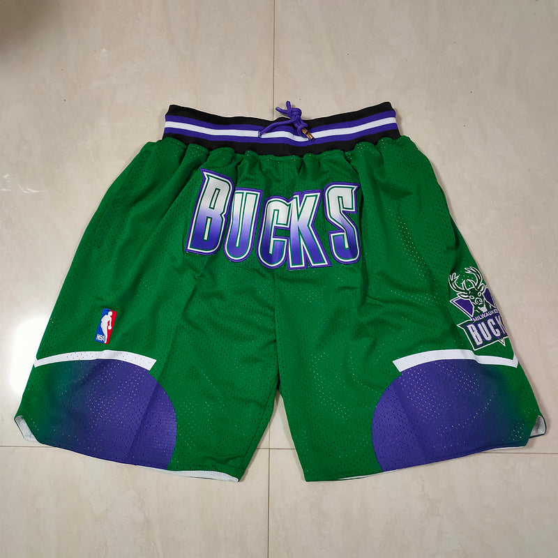 Shorts Size :S-M-L-XL-XXL-3XL --milwaukee bucks player Bucks Shorts