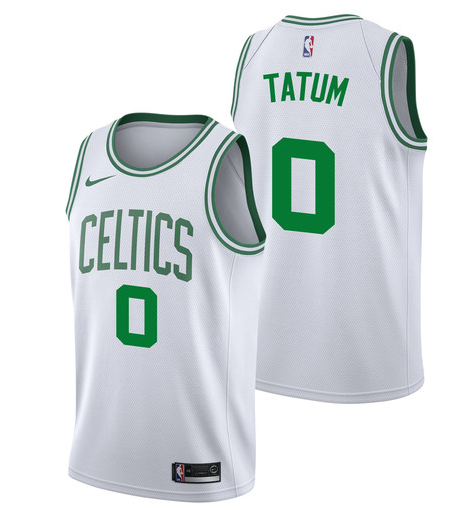 Size :Ｓ---Basketball Boston Celtic new jersey 00 Jayson Tatum white black 07 Jaylen brown