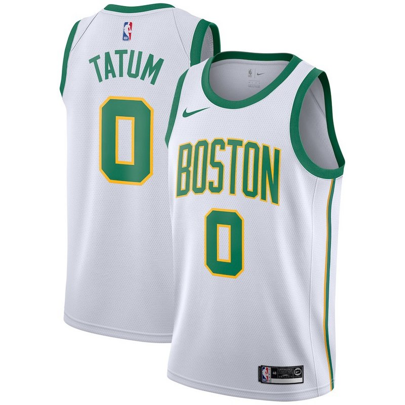 Size :Ｓ---Basketball Boston Celtic new jersey 00 Jayson Tatum white black 07 Jaylen brown